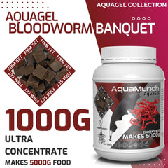 Coburg Aquarium AquaMunch AquaGel Bloodworm Banquet | Aquarium Fish Food