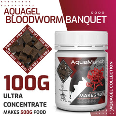 Coburg Aquarium AquaMunch AquaGel Bloodworm Banquet | Aquarium Fish Food