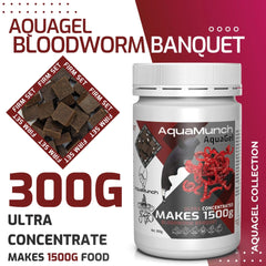 Coburg Aquarium AquaMunch AquaGel Bloodworm Banquet | Aquarium Fish Food