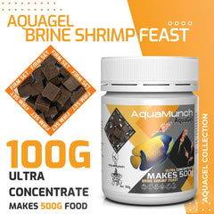 Coburg Aquarium | AquaMunch AquaGel Brine Shrimp Feast | Aquarium Fish Food