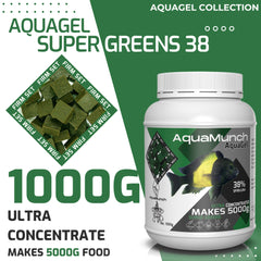 Coburg Aquarium AquaMunch AquaGel-Super-Greens-38 | Aquarium Fish Food