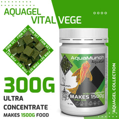 Coburg Aquarium AquaMunch Aquagel Vital Vege | Aquarium Fish Food
