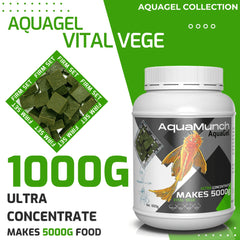 Coburg Aquarium AquaMunch Aquagel Vital Vege | Aquarium Fish Food