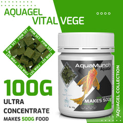 Coburg Aquarium AquaMunch Aquagel Vital Vege | Aquarium Fish Food