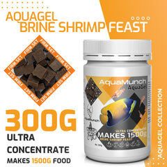 Coburg Aquarium | AquaMunch AquaGel Brine Shrimp Feast | Aquarium Fish Food