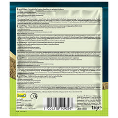 TetraPro NutriEvolution Tropical Algae fish food back label with feeding instructions and nutritional information