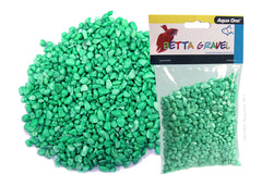 lime green Aqua One Betta Gravel Metallic 350g