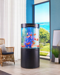 Oceanson V5-O80 80cm (D) Aquarium Round Tank with Stand and Sump