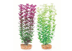Kazoo Plastic Plant Small Leaf Purple/White