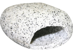 Aqua One Round Marble Cave, white, stone, hole, aquarium feature, ornament, display, fish house, snail house,