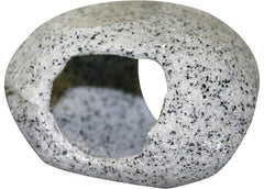 Aqua One Round Marble Cave, white, stone, hole, aquarium feature, ornament, display, fish house, snail house,