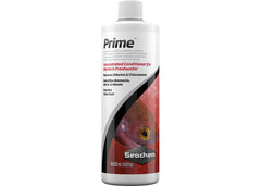 Seachem Prime - white bottle with red branding that reads