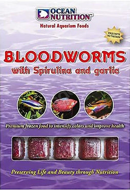 Ocean Nutrition Frozen Bloodworm with Spirulina and Garlic