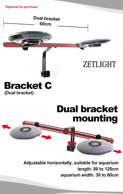 Coburg Aquarium | F8 Pro Zetlight Bracket C