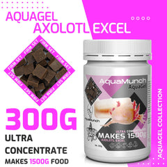 Aquamunch AquaGel Axolotl Excel packaging with pink and white design