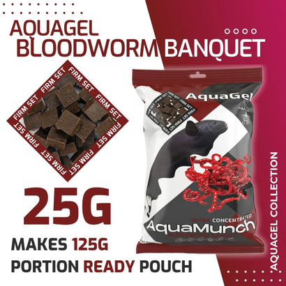 Coburg Aquarium AquaMunch AquaGel Bloodworm Banquet | Aquarium Fish Food