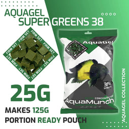Coburg Aquarium AquaMunch AquaGel-Super-Greens-38 | Aquarium Fish Food