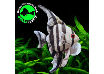 Fish Plushie - Angelfish Zebra 13cm x 22cm