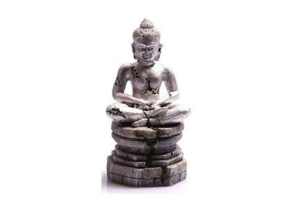 Coburg Aquarium | Ornament Meditating Buddha 9x8.5x17.5cm (silver)