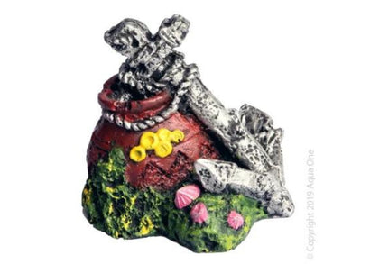 Coburg Aquarium | Ornament Mini Ruined Anchor Vase 7x5.5x6.5cmH