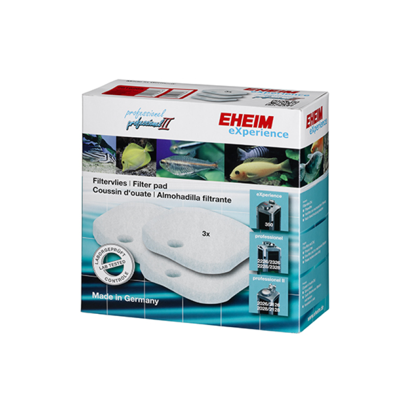 EHEIM 2026 2028 white fine filter pads 3 pack replacement polishing pads for external canister filters