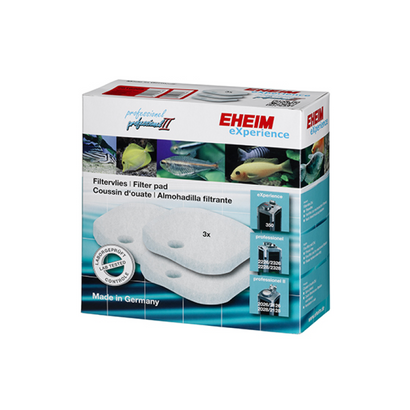 EHEIM 2026 2028 white fine filter pads 3 pack replacement polishing pads for external canister filters