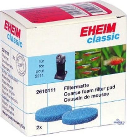 Eheim Blue Filter Pad installed inside a Classic 150 (2211) canister filter