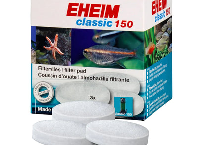EHEIM white filter wool pads 3 pack for Classic 150 2211 external canister filter
