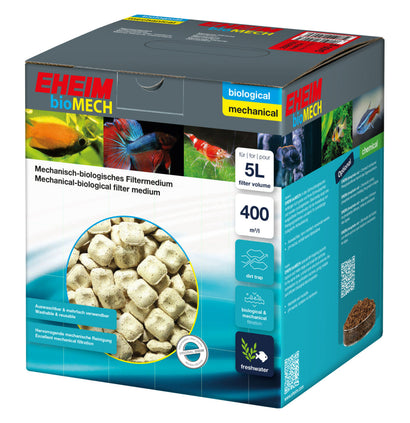 Eheim bioMECH mechanical biological filter media 5L – combined dirt-trapping and bacteria colonisation filter media for freshwater aquarium canister filters
