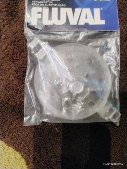 Fluval 404 replacement impeller with curved blades for canister aquarium filter