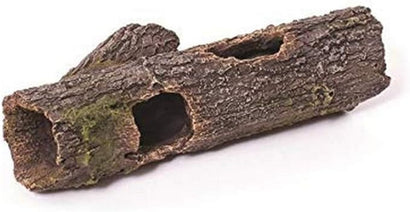 Kazoo Cholla Wood Breeding Log with holes – hand-painted polyresin aquarium hide and breeding cave ornament for fish and shrimp