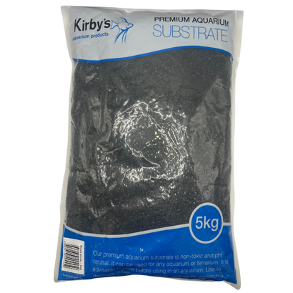 Kirby Silica Gravel 4-6mm black aquarium substrate 5kg
