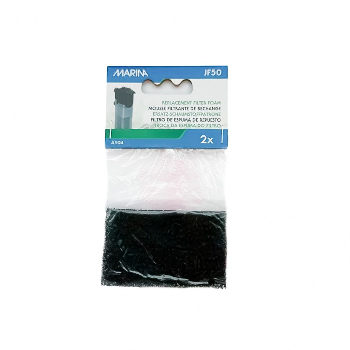 Marina Jet Flo 50 replacement foam filter insert 2 pack for internal aquarium filter