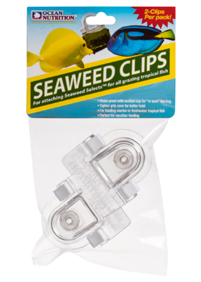 Ocean Nutrition Feeding Frenzy Seaweed Clips with suction cup for aquarium feeding