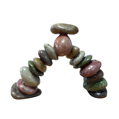 Stone Pebble Arch Small aquarium ornament 11x4x8cm – natural stone finish resin arch for freshwater fish tanks