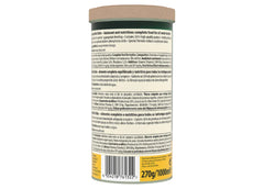 Tetra NutriEvolution ReptoMin Sticks turtle food 270g back with nutritional information