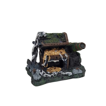 Coburg Aquarium | WLPET - Pirate Treasure with Cannon - Aquatic Ornament | Shop fish tank decorations online