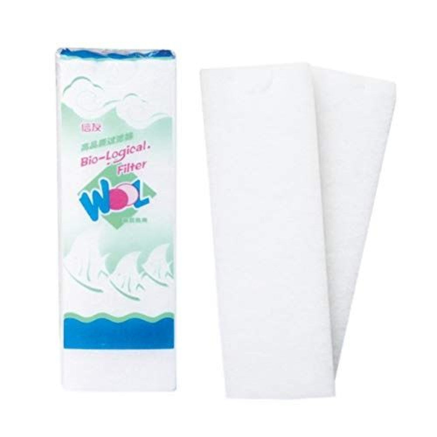 White Dacron filter wool pad XY-1832 38x12x2cm for aquarium and pond filtration