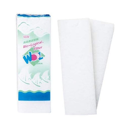 White Dacron filter wool pad XY-1832 38x12x2cm for aquarium and pond filtration
