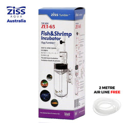 ZISS Aqua Egg Tumbler ZET-65 fish and shrimp egg incubator 7x23cm 400ml – round bottom gentle tumbling flow for fish fry and shrimp egg hatching