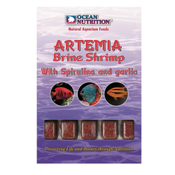 Ocean Nutrition Frozen Artemia Brine Shrimp with Spirulina & Garlic