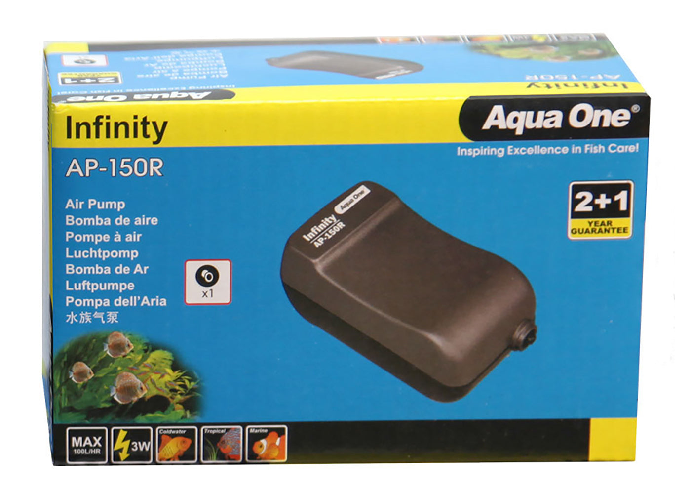 Aqua One Infinity Air Pump 100LH