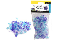 purple ice Aqua One Crystal Gems Acrylic Betta Gravel 145g 15mm