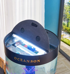 Oceanson V5-O80 80cm (D) Aquarium Round Tank with Stand and Sump