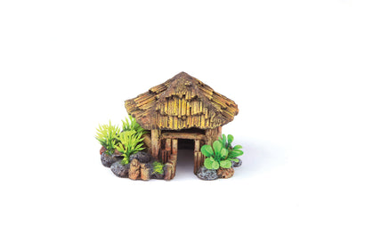 Kazoo Bali Hut With Plants Round