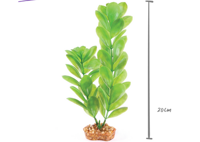 Kazoo Plastic Plant Decorative Large Leaf Green