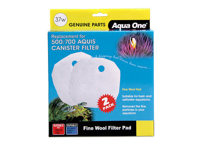 Aqua One Wool Pad 37w for Aquis 500/700 2pk