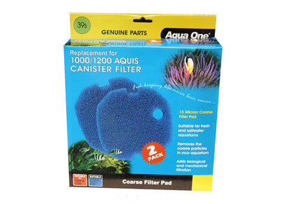 Aqua One Sponge Pad 15ppi Aquis 1000/1200 2pk