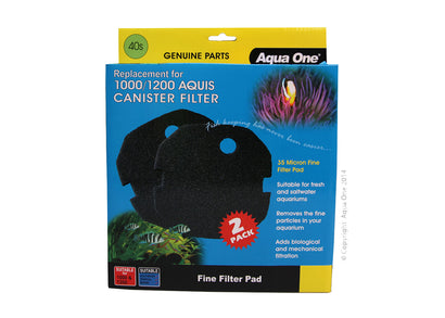 Aqua One Sponge Pad 35ppi Aquis 1000/1200 2pk