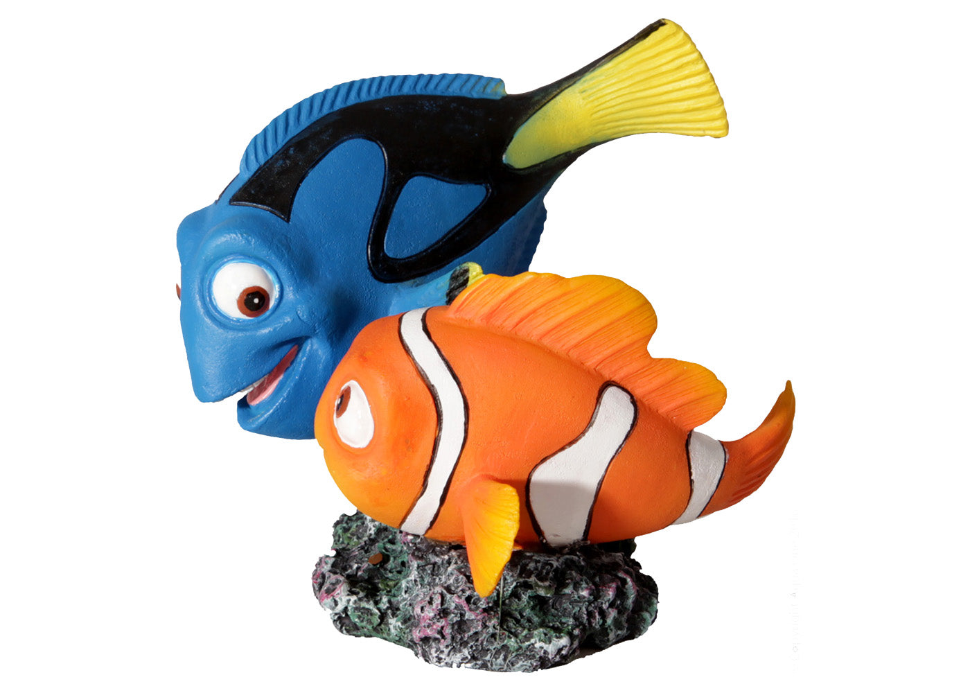 Finding Nemo, Dory, Nemo Toy, Aquarium Display, Aqua One Ornament Blue Tang And Clownfish 10x9.5x9.8cm